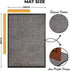 Wash & Clean Door Mat - Grey